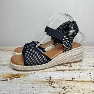Zodiac Noreen Espadrille Wedge Sandal Black 9